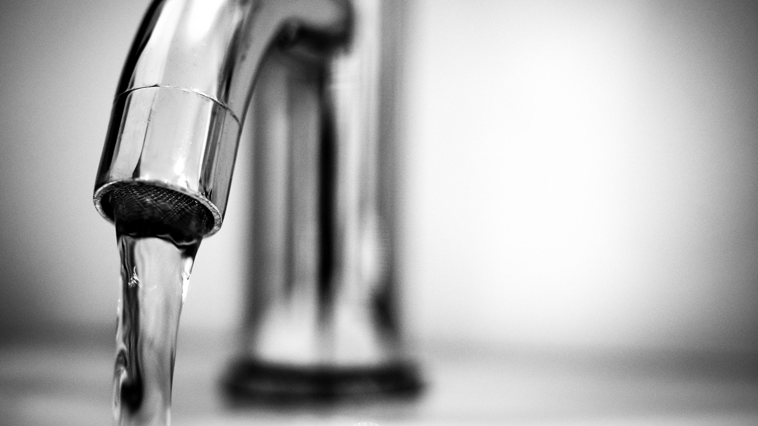 faucet with running water